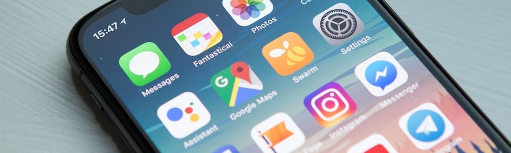 Phone with Google maps app